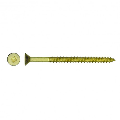 #10 x 1-1/4" Countersunk Brass Wood Screw 100 Pc. 203-195